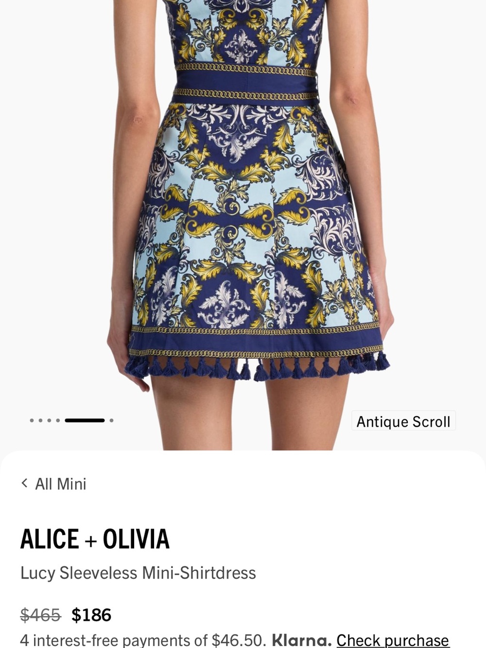 Alice + Olivia Lucy dress chain print - Picture 10 of 12